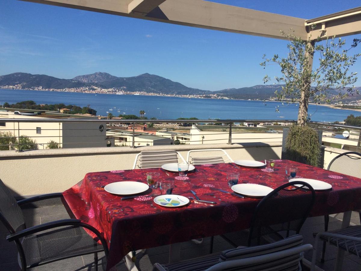 Vue Magnifique Sur Baie Ajaccio Porticcio (Corsica) Exterior foto