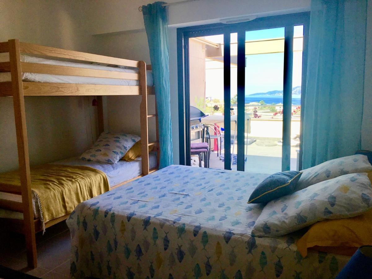 Vue Magnifique Sur Baie Ajaccio Porticcio (Corsica) Exterior foto