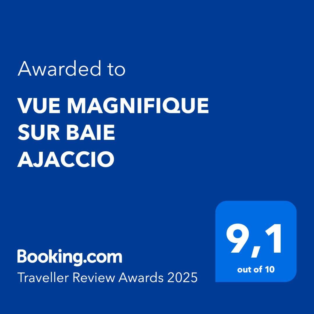 Vue Magnifique Sur Baie Ajaccio Porticcio (Corsica) Exterior foto